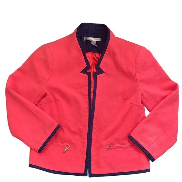 Forever 21 80s Inspired Red/ Navy Blazer XS - Picture 1 of 9